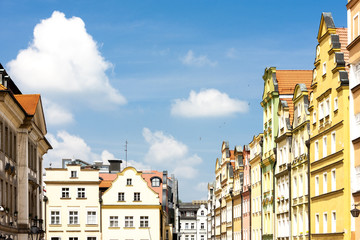 Obraz premium Plac Ratuszowy Square, Jelenia Gora, Silesia, Poland