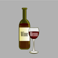 Hand drawn Wine label