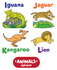 Animals alphabet or ABC. © passengerz
