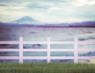Table Top And Blur Nature of Background