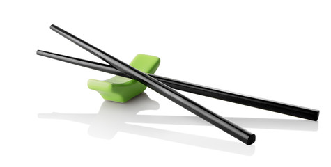 Chinese sticks on stand