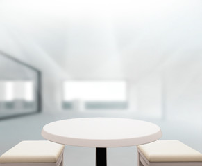 Table Top And Blur Office of Background