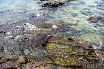 Beach at sunset at Phu Quoc island in Vietnam