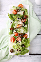 salad with tomatoes and feta