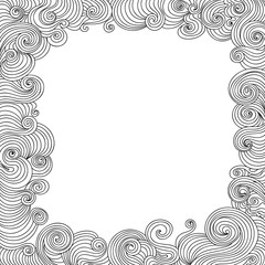 Abstract vector decorative frame
