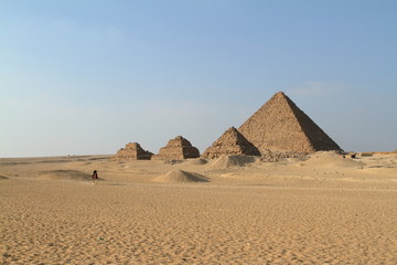 Die Pyramiden und Sphinx von Gizeh in Ägypten 