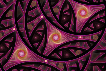 abstract fractal background, spiral