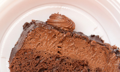 Chocolate cake piece