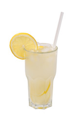 lemonade in a glass isolated 