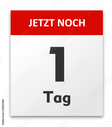 Countdown 1 Tag Countdown 1 Tag