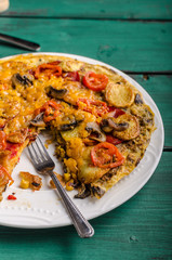 Potato frittata with chorizo