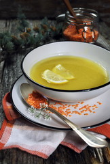 Red lentils soup