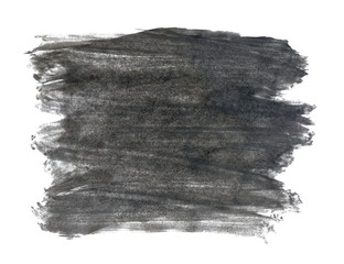 A fragment of the black background painted with gouache