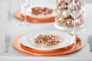 Beautiful Christmas table setting