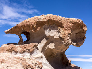 detail of stone formations at volcano Ollague © travelview