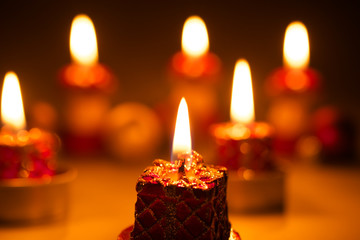 Candles light