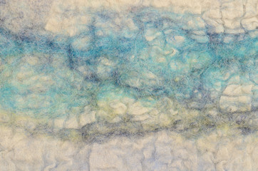 close up blue scarf background