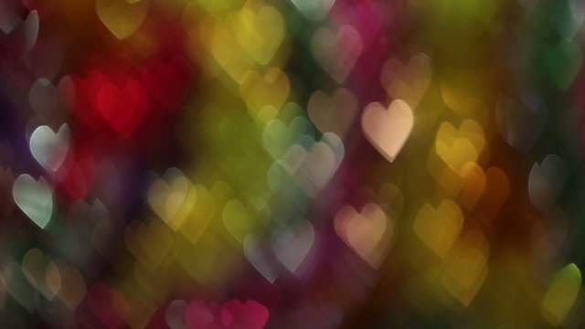 Background of brilliant hearts