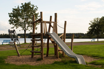Play set with slide