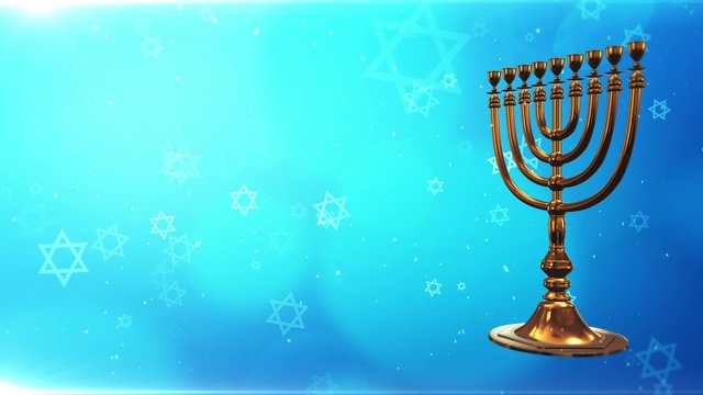Hanukkah menorah, Happy hanukkah, Israel, background