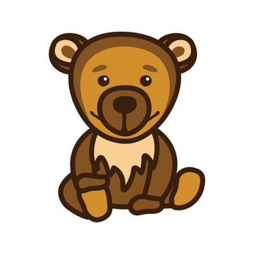 Illustration an image with a bear