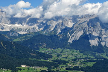 Fototapeta premium Dachsteinmassiv, Steiermark, Österreich