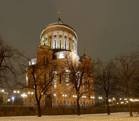 classical Armenian cathedral in Moscow