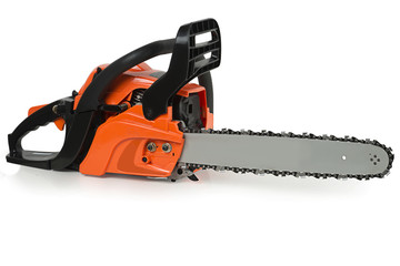 Fototapeta premium Chainsaw on a white background