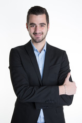 Portrait of a smiling handsome business man