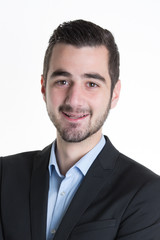 Portrait of a handsome casual businessman smiling