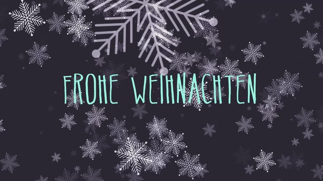 Frohe Weihnachten - Eisige Scheeflocken