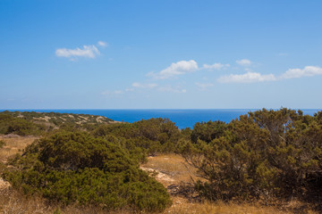 Fototapeta na wymiar Mediterranean landscape on a Cape Greco