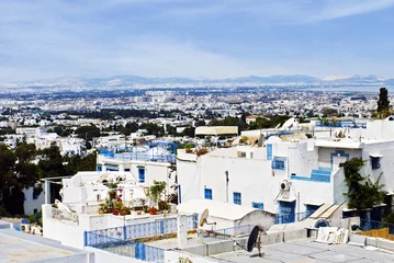 Fototapeten View of the city Sidi Bou Said © Inna_G
