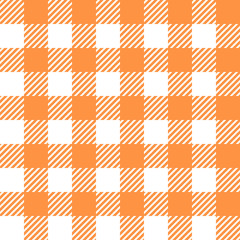 Tablecloth in orange with Checkered design