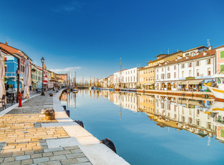 boats on Italian Canal Port