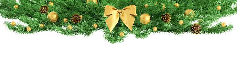 Fototapeta na wymiar Christmas ornament isolated 3d rendering