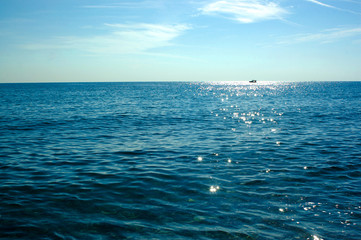 Blue clear sea