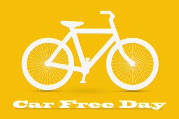 Car Free Day concept illustration