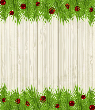 Wooden Christmas background