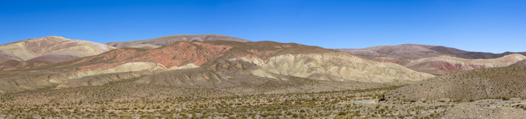 Fototapeta na wymiar Arid Andean mountains near Purmamarca, Argentina
