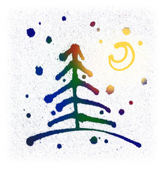 Fototapeta premium newyear night scene