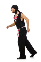 Man pirate isolated on the white background