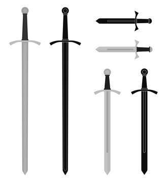 Medieval sword set
