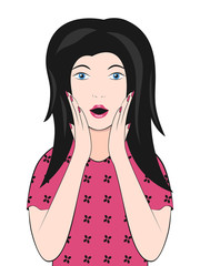 Surprised woman