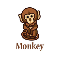 Obraz premium Illustration which depicts a monkey
