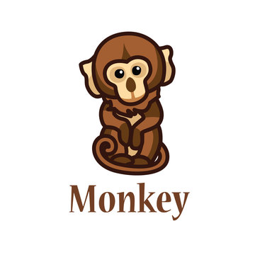 Illustration which depicts a monkey