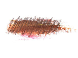 photo grunge brush strokes oil paint isolated on white background