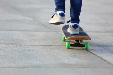 skateboarder skateboarding at  city
