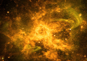 galaxy in a free space