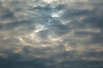 Clouds hiding the sun